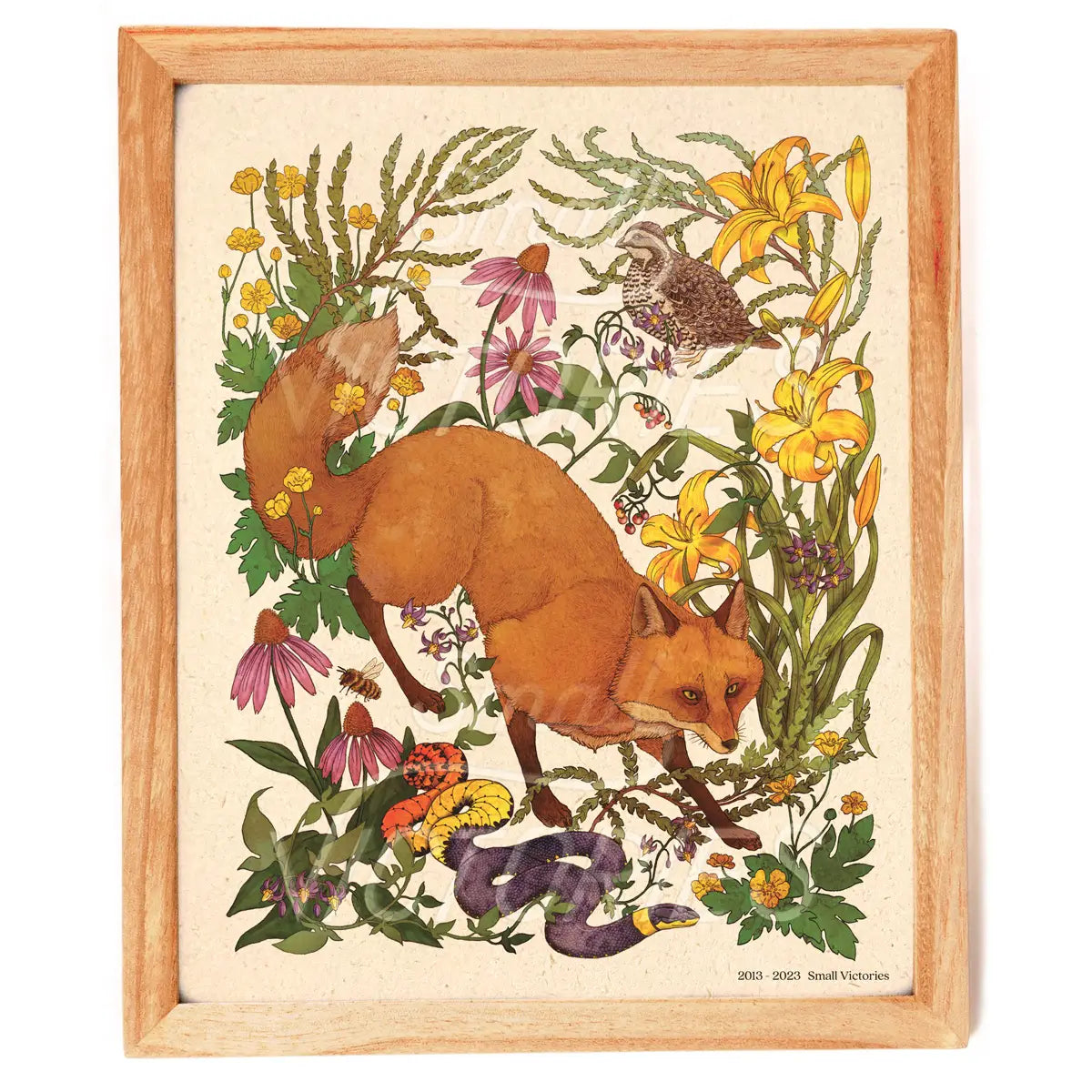 Woodland Meadow Print - Red Fox