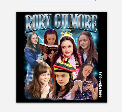 Rory Gilmore Girls Waterproof Sticker | Bookworm Vinyl Decal
