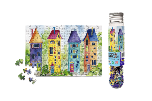 Gnome Homes Mini Jigsaw Puzzle Unique Gift for mom