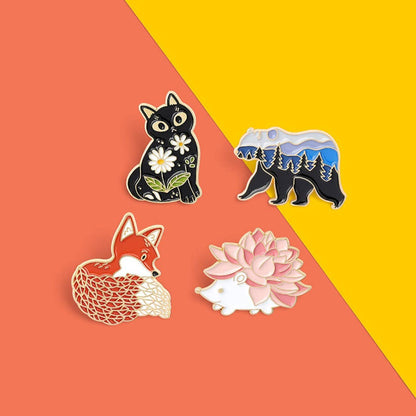 Woodland Creatures Enamel Pin