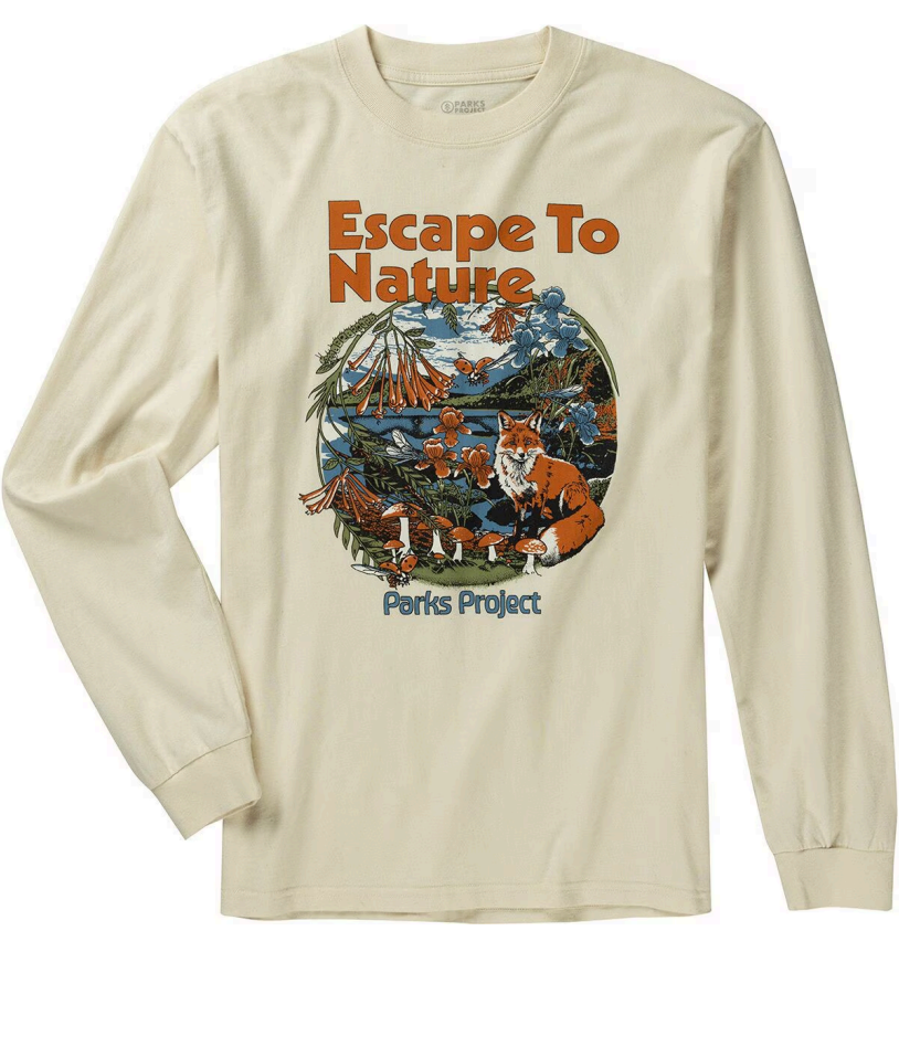 ESCAPE TO NATURE FOX LONG SLEEVE TEE