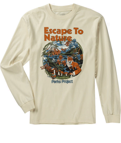 ESCAPE TO NATURE FOX LONG SLEEVE TEE