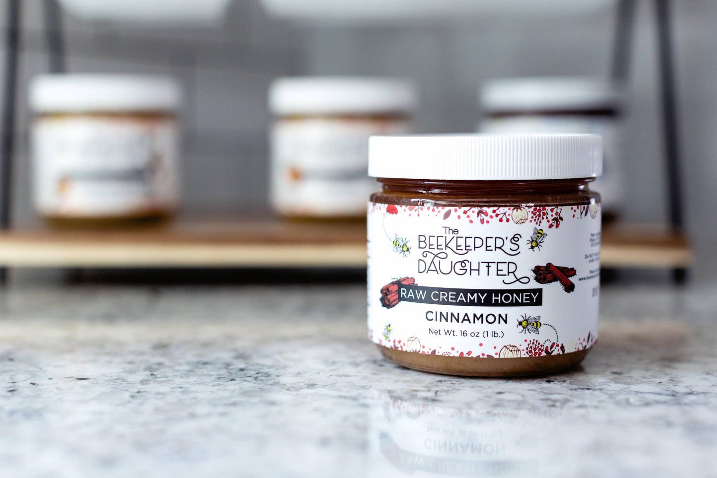 16oz Raw Cinnamon Creamy Honey