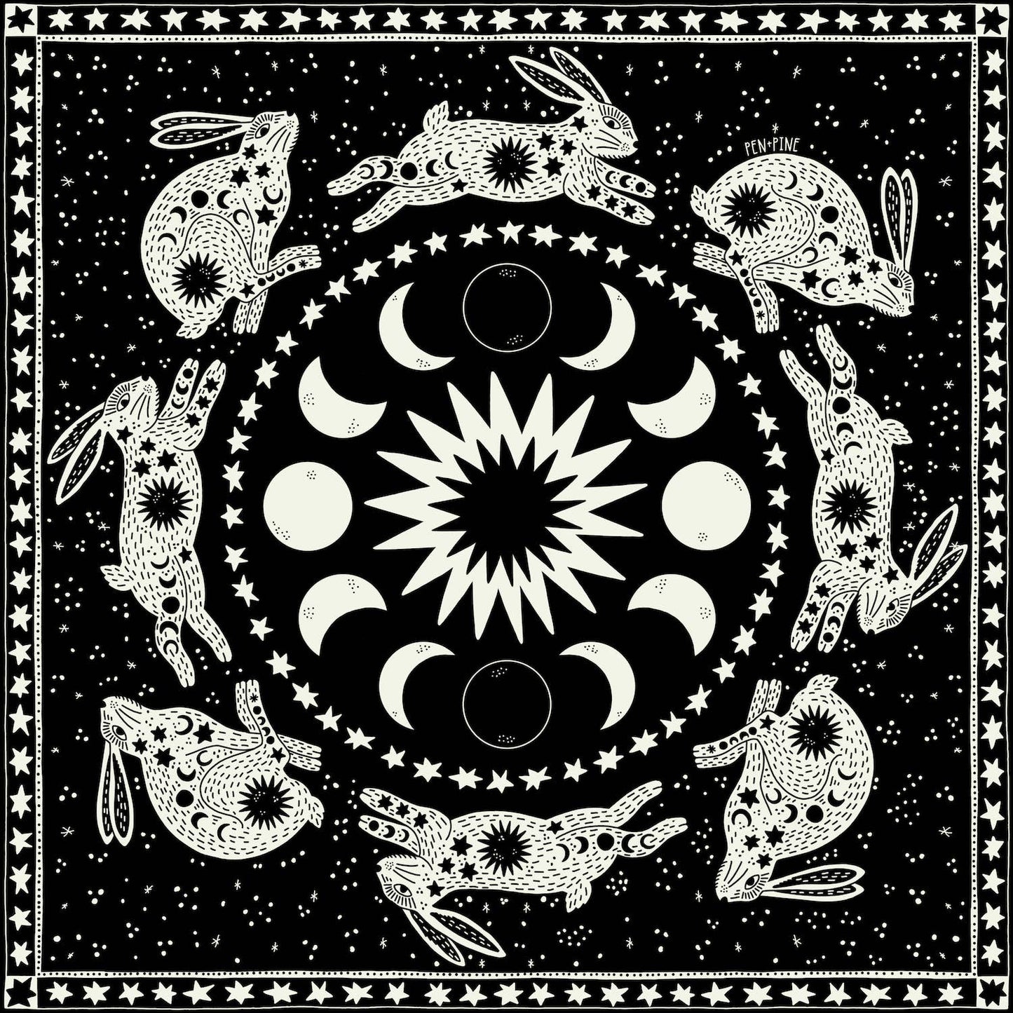 Celestial Rabbits Bandana
