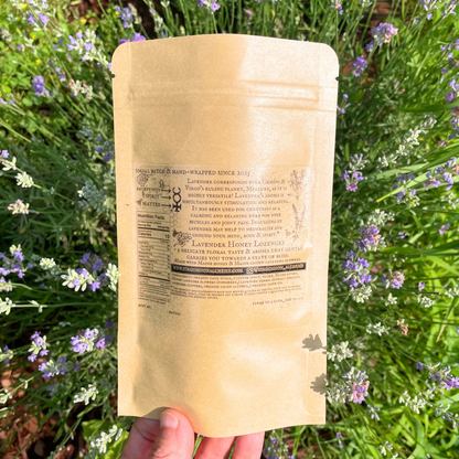 Lavender Honey Lozenges with Hand-Harvested Flowers