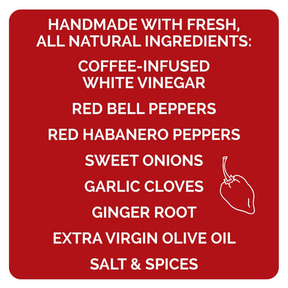 Red Habanero & Black Coffee Hot Sauce - 5oz.