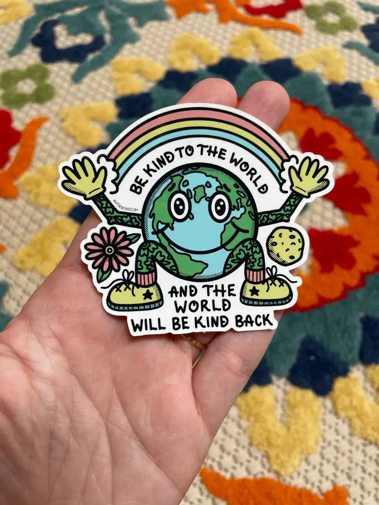 Kind to the World Sticker