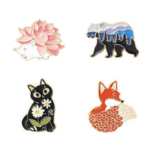 Load image into Gallery viewer, Woodland Creatures Enamel Pin
