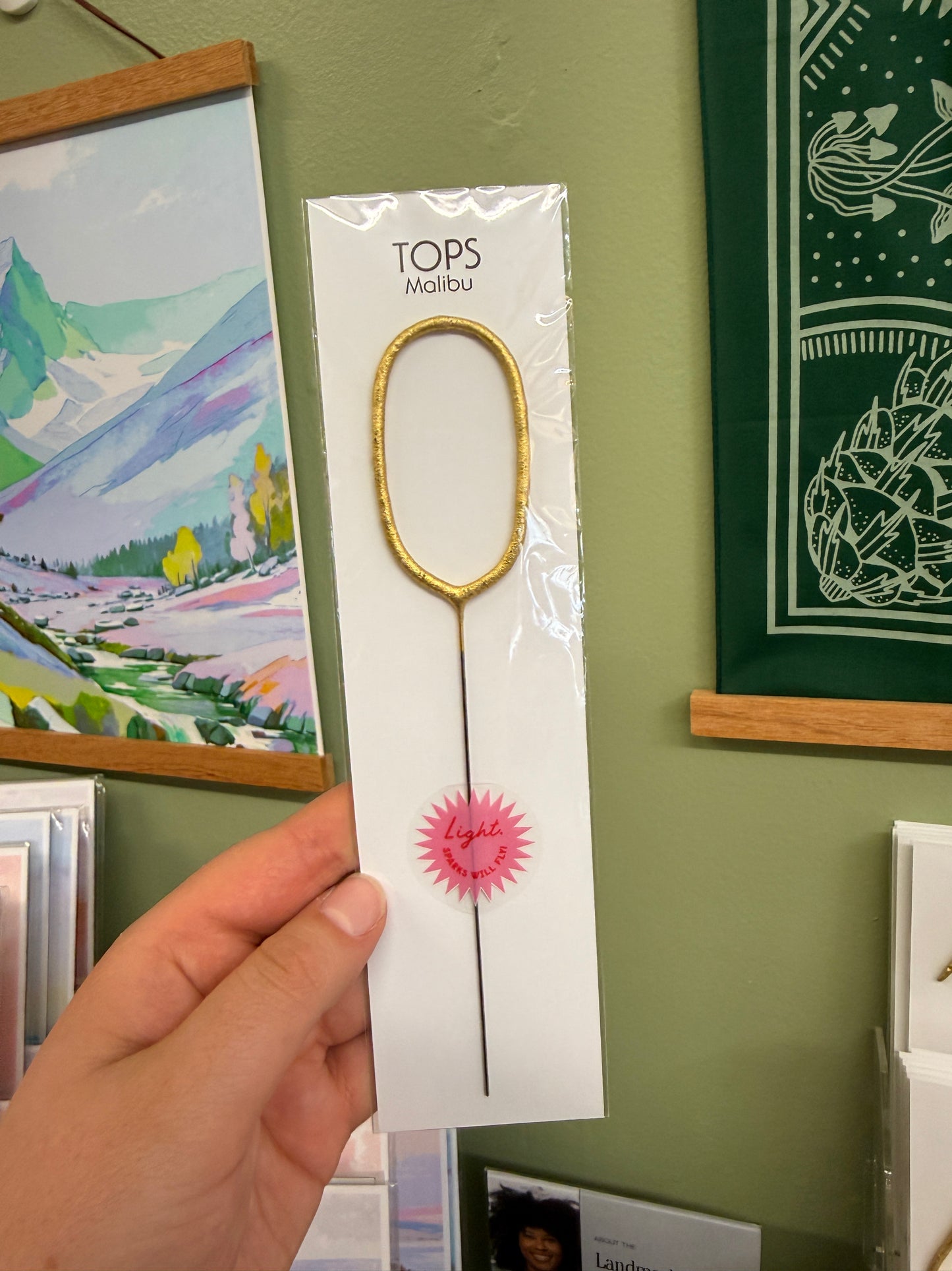 8" Gold Number Sparkler Wands