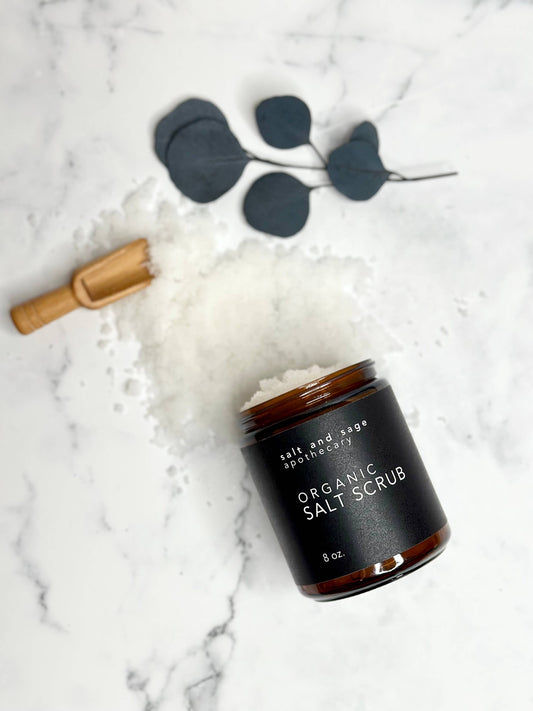 I AM Powerful - Eucalyptus + Peppermint - Organic Dead Sea Salt Scrub