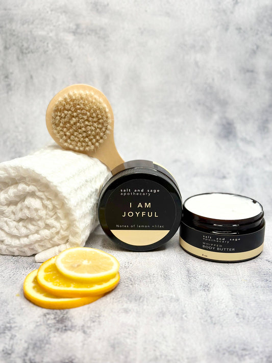 I AM Joyful - Lemon and Lilac - Whipped Organic Body Butter