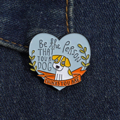 Dog Lover’s Heart Enamel Pin