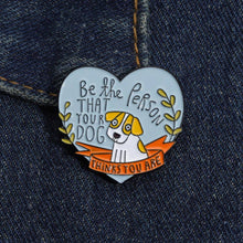 Load image into Gallery viewer, Dog Lover’s Heart Enamel Pin
