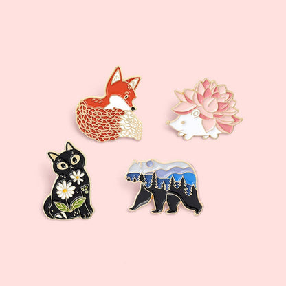 Woodland Creatures Enamel Pin