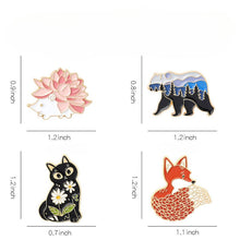 Load image into Gallery viewer, Woodland Creatures Enamel Pin
