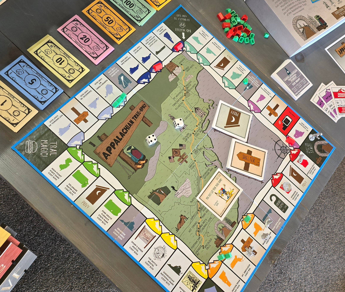 Appalachian Trail-Opoly Board Game