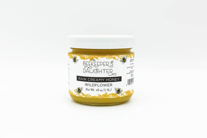 16oz Raw Creamy Wildflower Honey