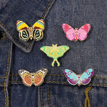 Vibrant Butterfly Enamel Pins