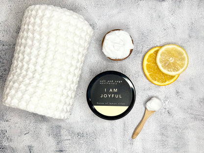 I AM Joyful - Lemon and Lilac - Whipped Organic Body Butter