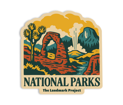 National Parks Montage Sticker