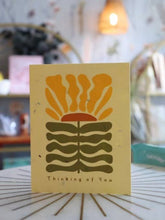 Load image into Gallery viewer, Sunflower Plantable Card  | Thinking of You Card | Eco Card
