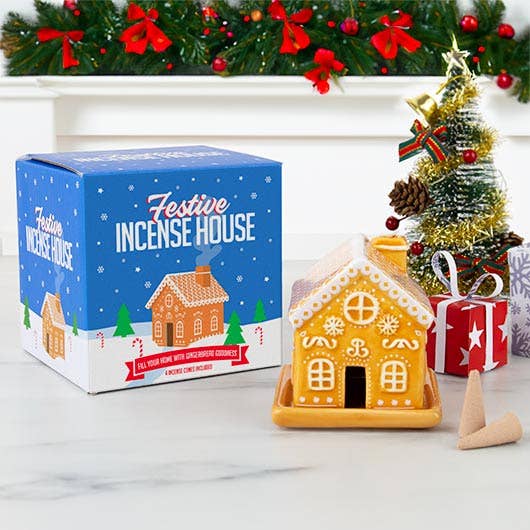 Gingerbread House Incense Cone Burner