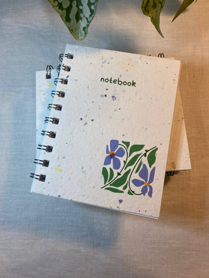 Plantable Notebook | Wildflower Seeds | Blue Flower Notebook