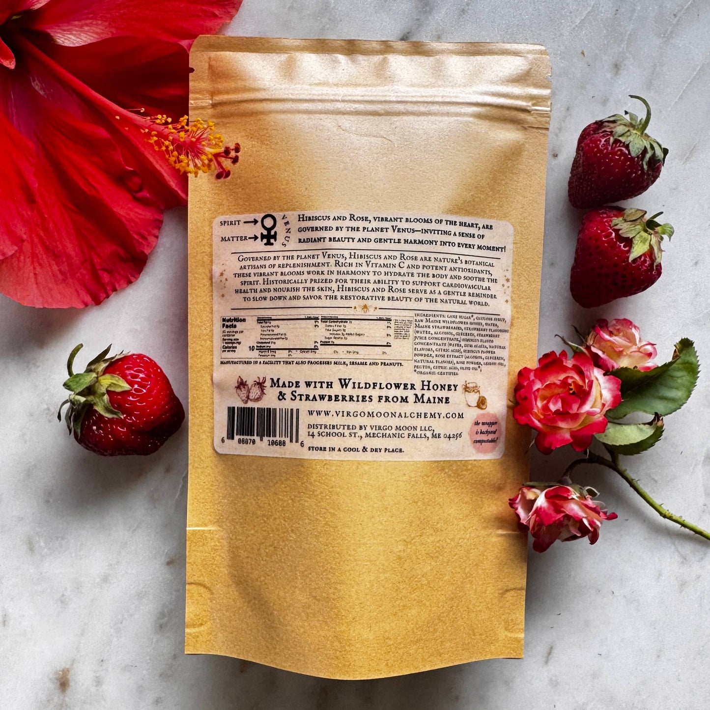Strawberry Hibiscus Rose Lozenges