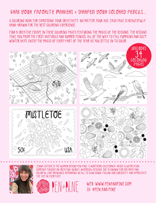 Coloring Through the Year Coloring Book