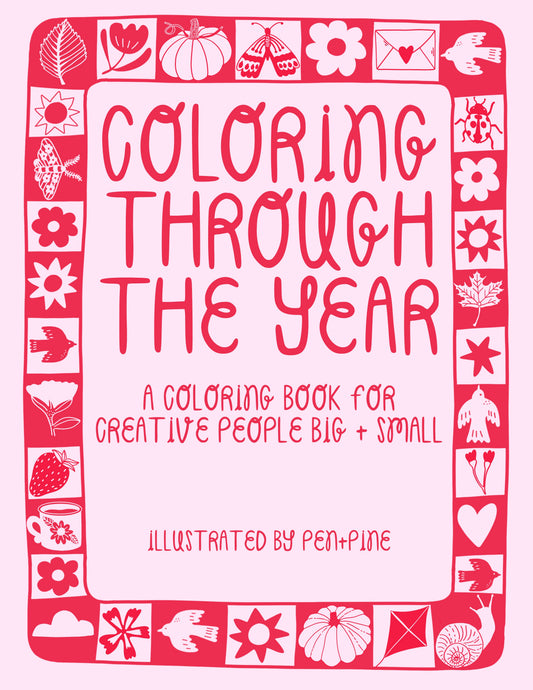 Coloring Through the Year Coloring Book