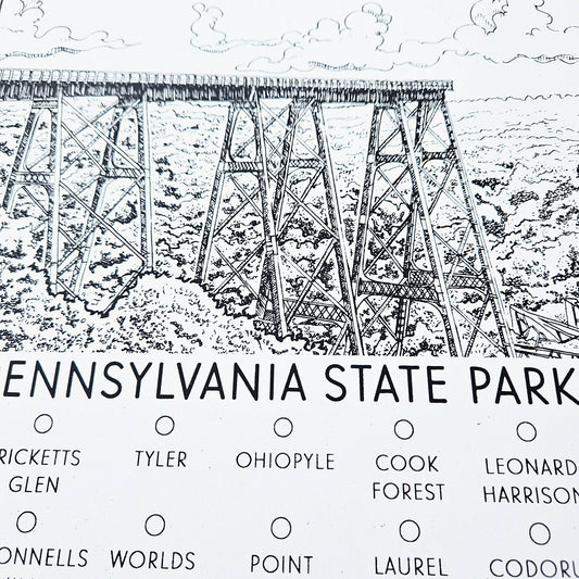 Pennsylvania State Parks - Hand-pulled Screen Print