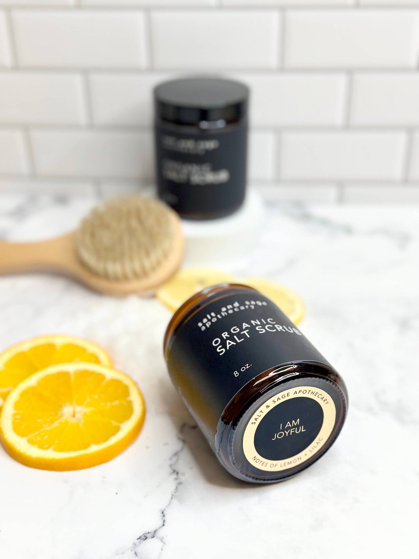 I AM Joyful - Lemon and Lilac - Organic Dead Sea Salt Scrub