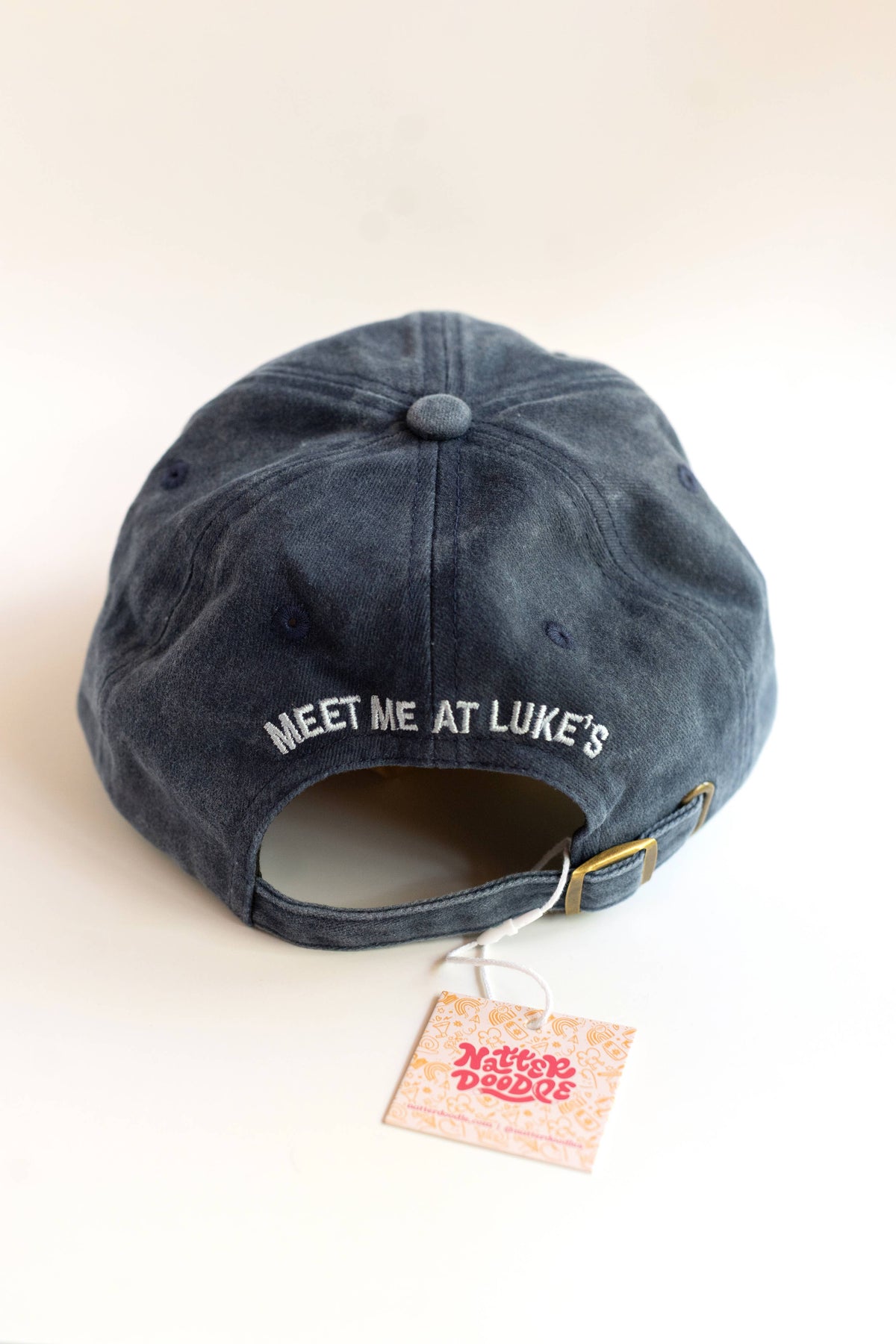 Spiritually I'm in Stars Hollow Embroidered Washed Dad Cap