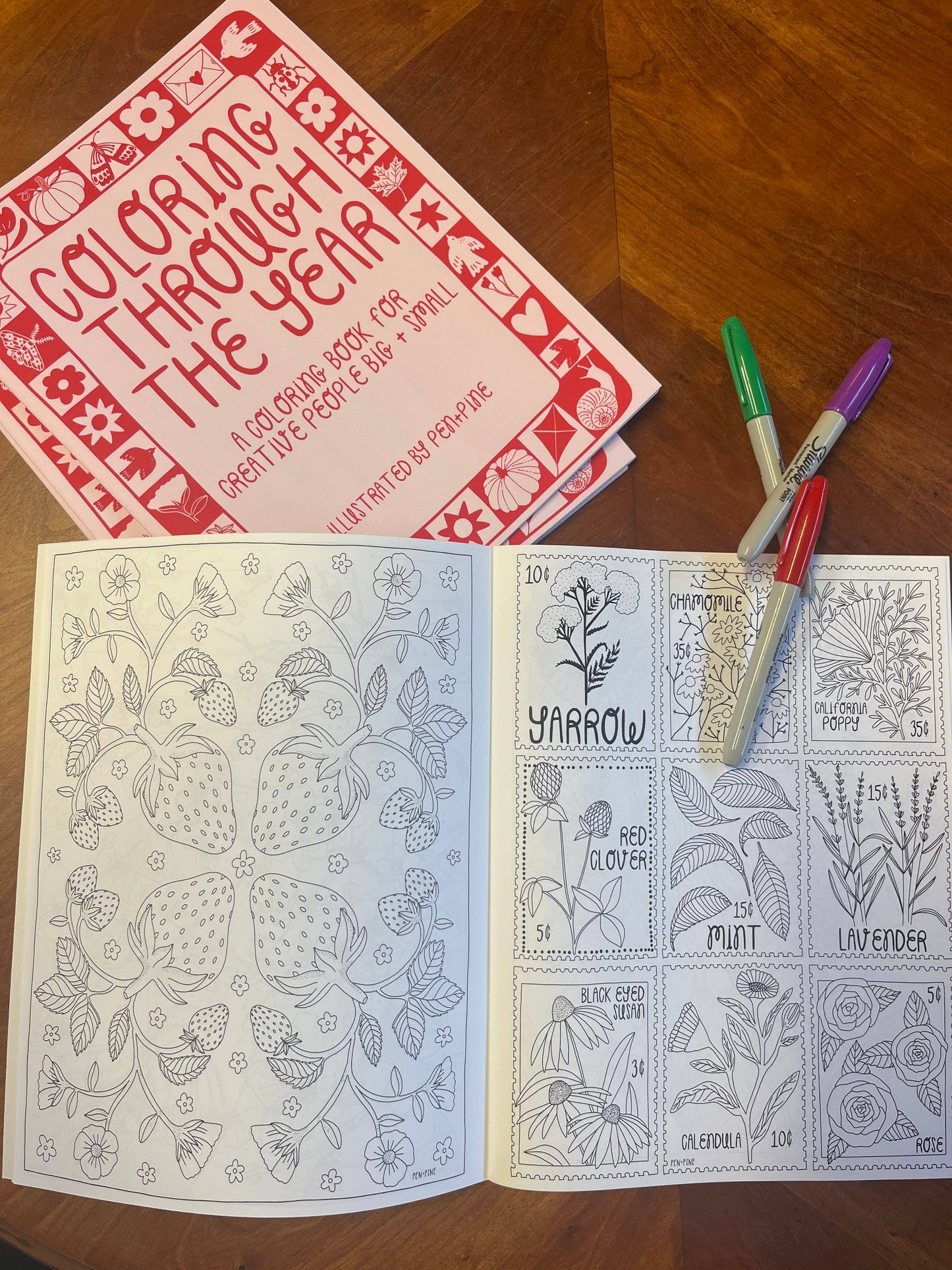 Coloring Through the Year Coloring Book