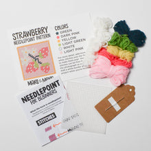 Load image into Gallery viewer, Strawberry Patch Needlepoint Kit
