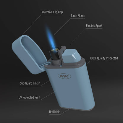 Pastel Torch Flame Pocket Lighter