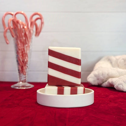 Candy Cane - Red & White Holiday Soap