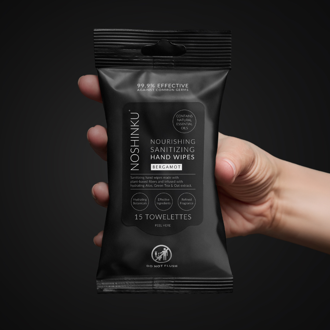 Bergamot Nourishing Hand Sanitizing Travel Wipes