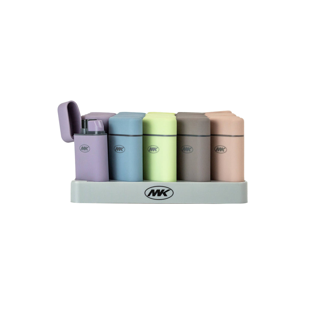 MK Lighter Avalon E Pastel Torch Flame Pocket Lighters 25 PC