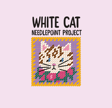 Load image into Gallery viewer, White Cat Needlepoint Kit
