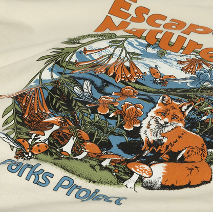 ESCAPE TO NATURE FOX LONG SLEEVE TEE