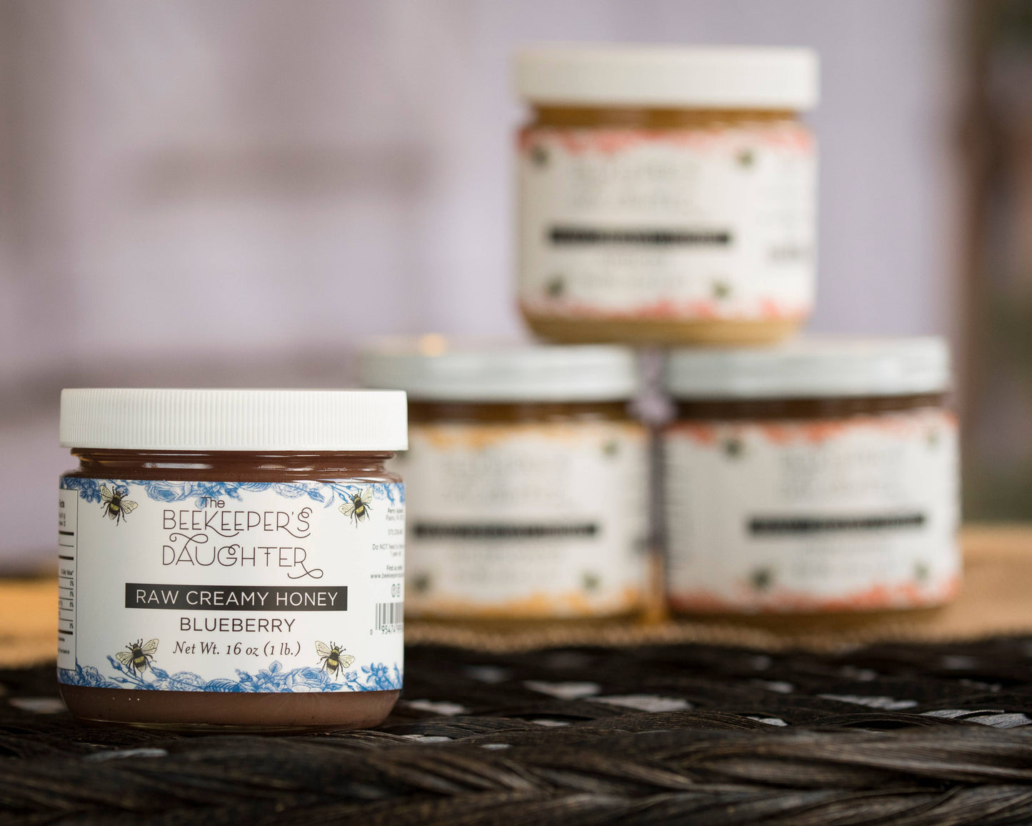 16oz Raw Blueberry Creamy Honey
