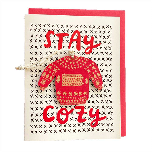 Pennsylvania Cozy Sweater Ornament w/Card