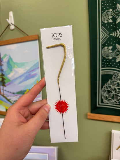 8" Gold Number Sparkler Wands