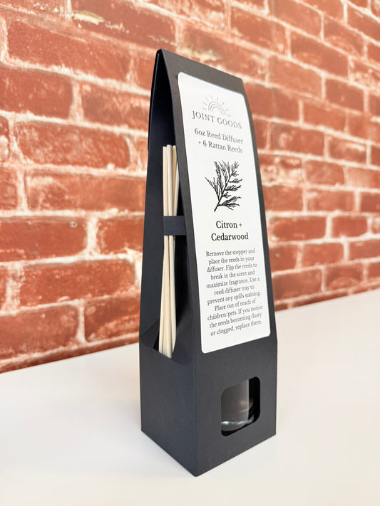 6oz Diffuser + Reeds | Clear Glass