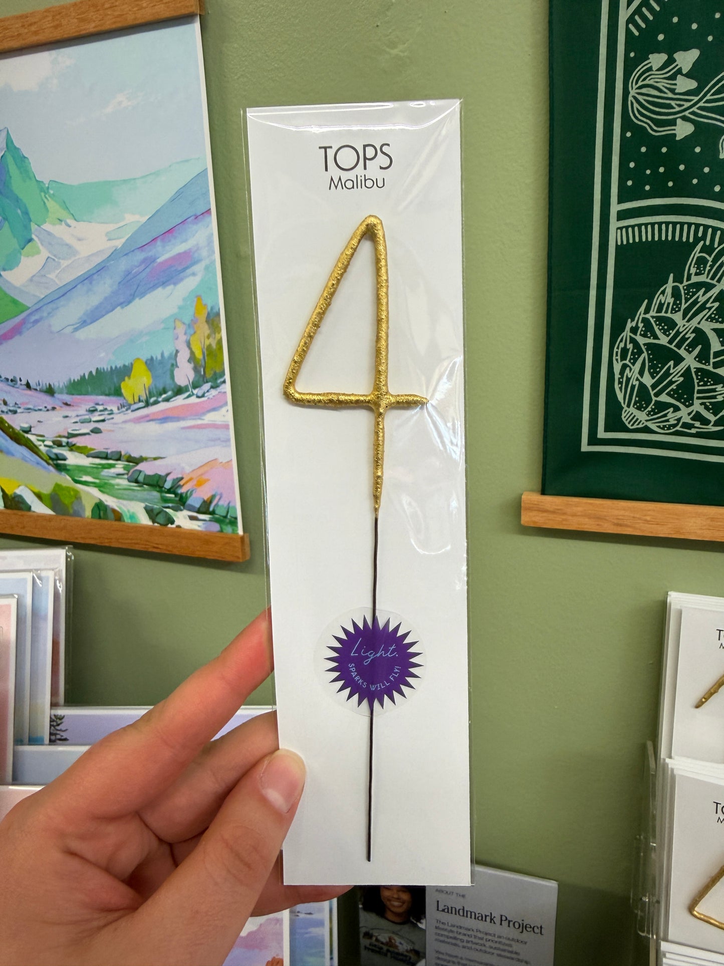 8" Gold Number Sparkler Wands