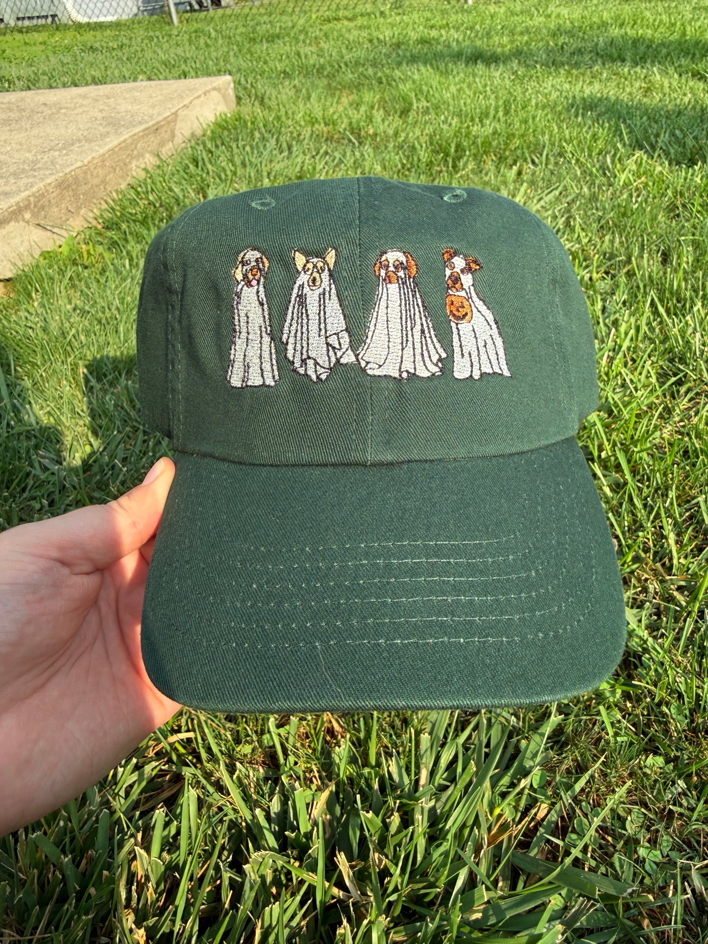 Pups on Halloween Night Relaxed Fit Hat