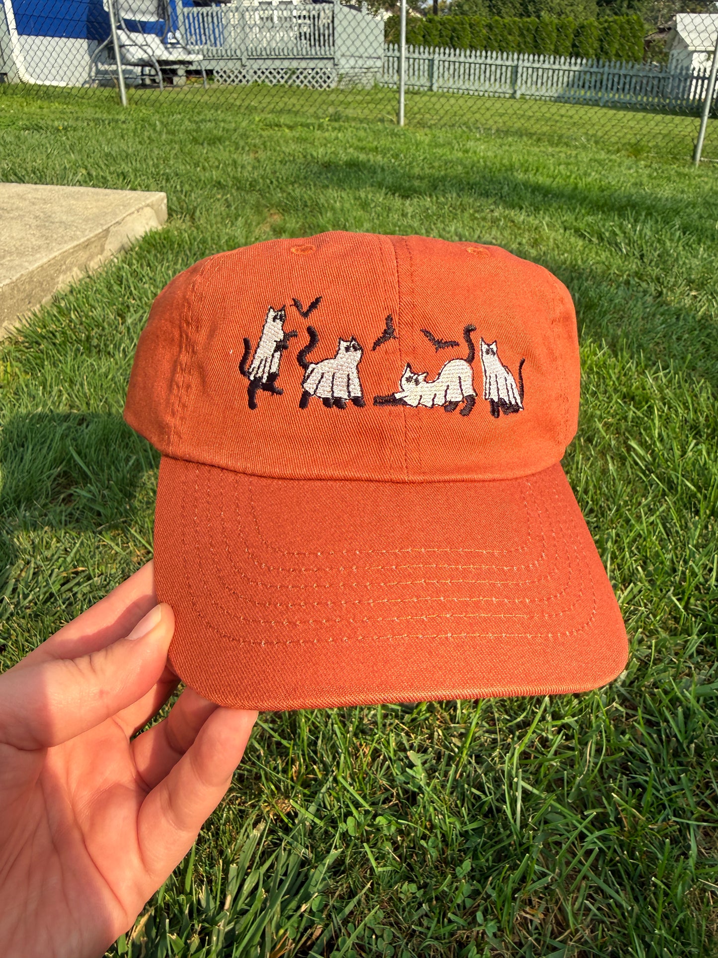 Cats on Halloween Night Relaxed Fit Hat