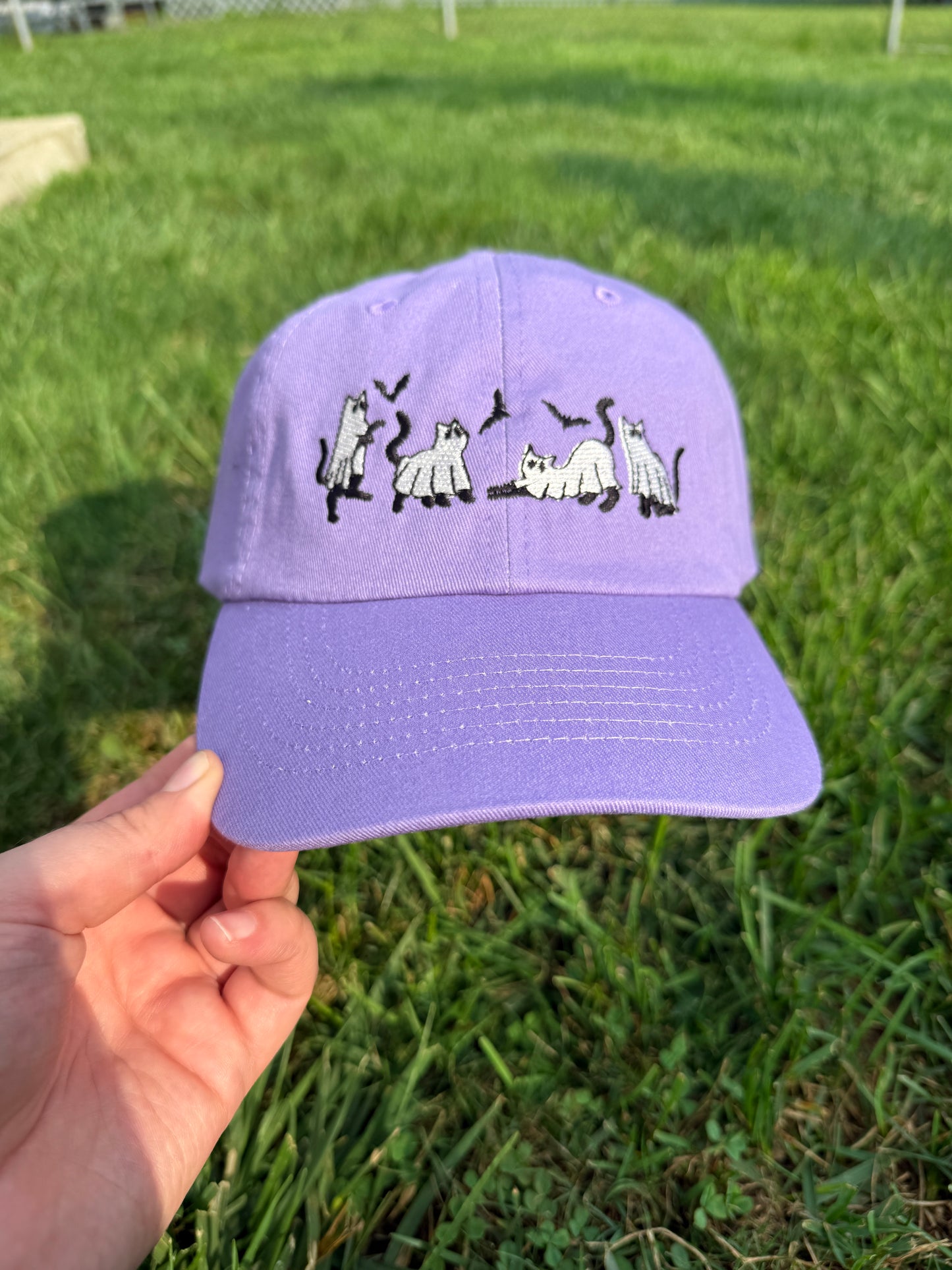 Cats on Halloween Night Relaxed Fit Hat