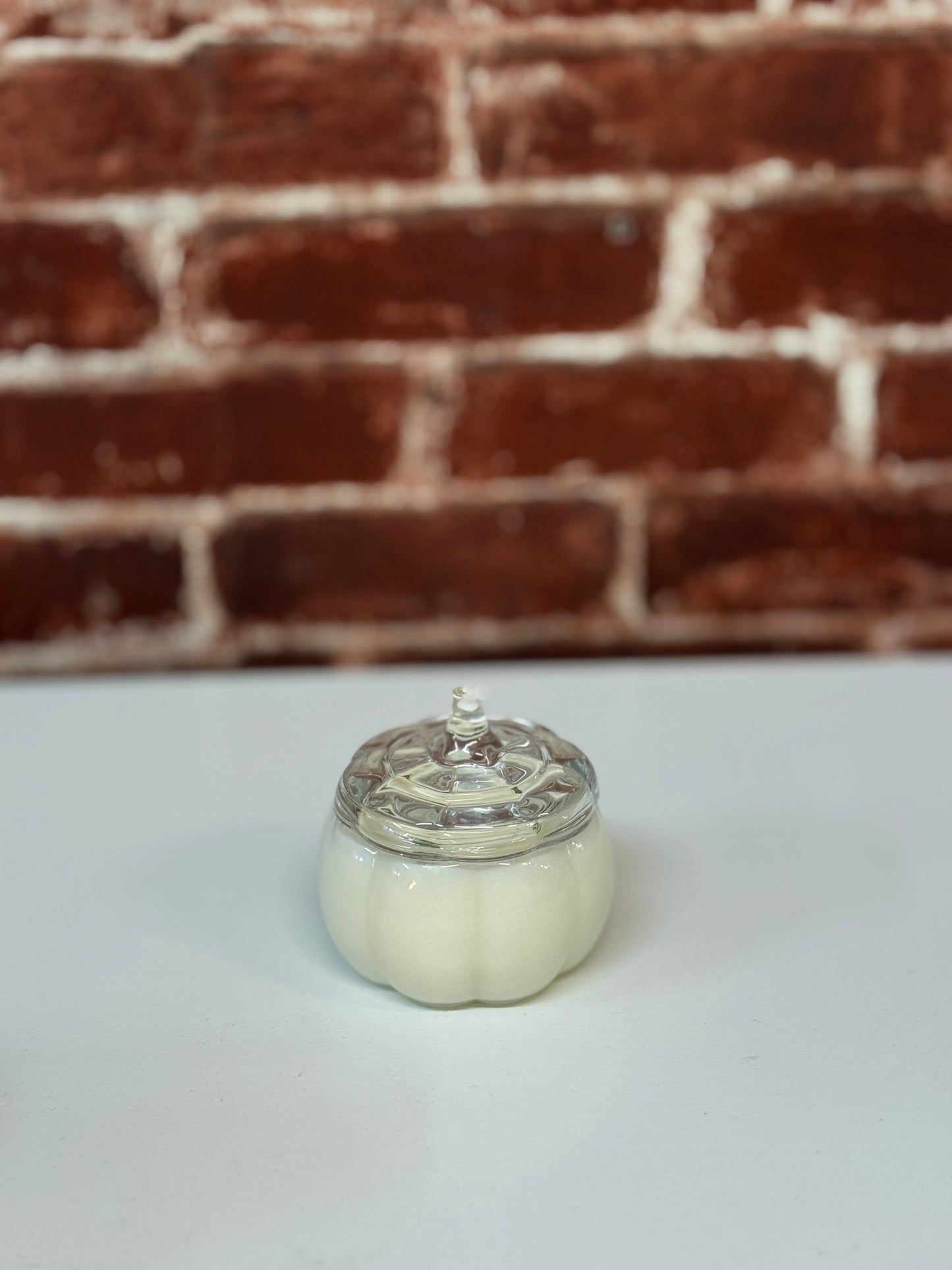 Glass Pumpkin Jar Soy Candle